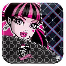 MONSTER HIGH PLATES 7" (x8u)