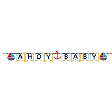 Baby Ahoy Banner Ribbon (x1u)