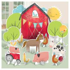 Baby Farm Banyard Kit Table Decoration