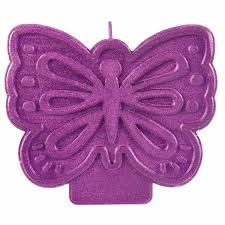 Vela Mariposa Violeta/ Butterfly Candle (x1u)