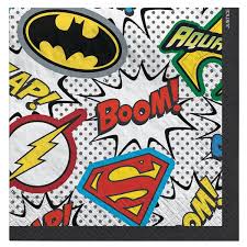 Beverage Napkins JUSTICE LEAGUE (x16u)