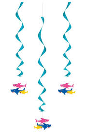 Espirales Decorativos Baby Shark (x3u)