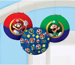 Super Mario Paper Lanters (x3u)