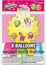 Shopkins Latex Balloons (x8u)