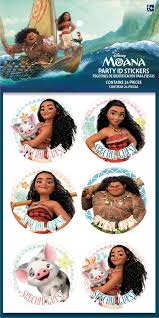 Moana ID Stickers