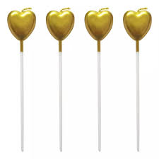 Vela de Corazon (x4 Unidades)