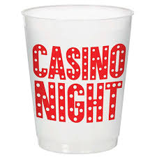 Vasos Plásticos Casino Night 14oz (x8u)