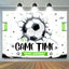 Its Game Time Soccer Sports Style Birthday Backdrop (x1u)