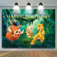 Jungle Safari Lion King Happy Birthday Backdrop (x1u)