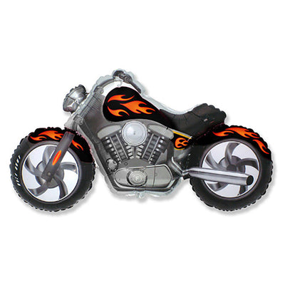 Motorcycle Black Balloon Foil 45"