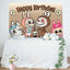 Labubu Cartoon Monster Happy Birthday Backdrop (x1u)
