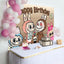Labubu Cartoon Monster Happy Birthday Backdrop (x1u)