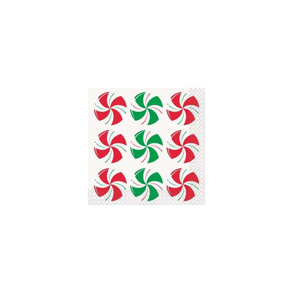 Xmas Napkins Peppermint