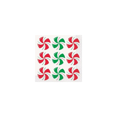 Xmas Napkins Peppermint