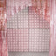 FOIL BALLOON CURTAIN DOUBLE SIDED LIGHT PINK (55X110CM)