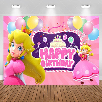 Peach Princess Super Mario Backdrop (x1u)