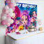 Kpop Demon Hunters Anime Girls Birthday Backdrop (x1u)