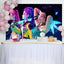 Neon Kpop Demon Hunters Girl Birthday Backdrop (x1u)