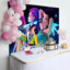 Neon Kpop Demon Hunters Girl Birthday Backdrop (x1u)