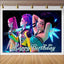 Neon Kpop Demon Hunters Girl Birthday Backdrop (x1u)