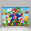 Super Mario Game Bros Happy Birthday Backdrop (x1u)