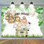 Lovely Safari Animals Baby Shower Backdrop (x1u)