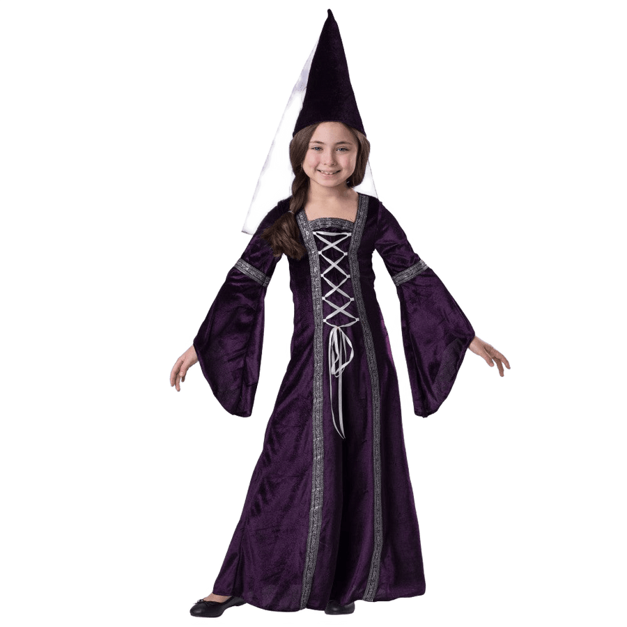 Purple Medieval Princess Kids Girl Costume
