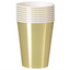 Vasos Dorado Metalico 12oz (x8u)