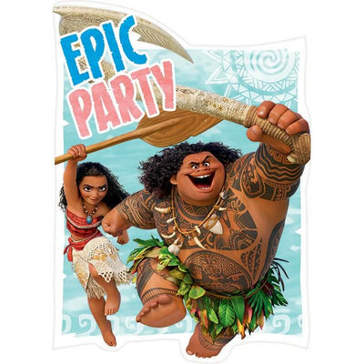Moana Invitations (x8u)