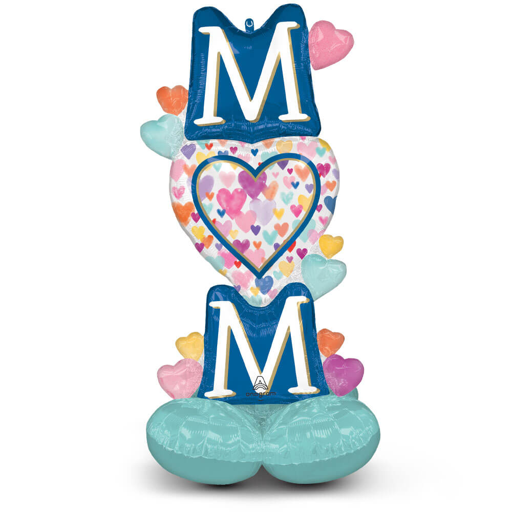 Globo AirLoonz “Mom Sprinkled Hearts” – 49” (1.24 m)