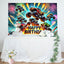 Monster Truck Sparkle Happy Birthday Backdrop (x1u)
