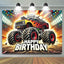 Monster Truck Sports Birthday Backdrop (x1u)
