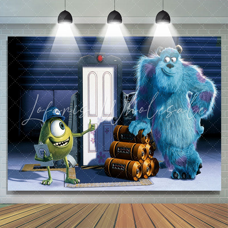 Monsters Inc Friend Workers Birthday Party Backdrop (x1u)