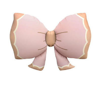 Matte Pink Bows Bowknot Foil Balloon 36"
