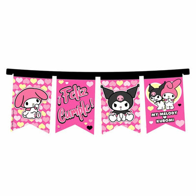 Banderin Kuromi y Melody (x1u)