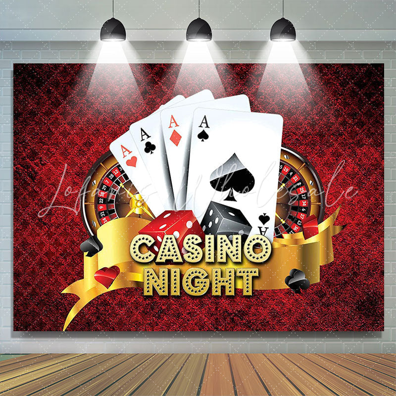Casino Night Jackpot Birthday Party Backdrop (x1u)