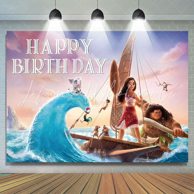 Backdrop Moana Ocean Magic Princess