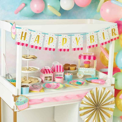 Cupcake Party Platos 8" (x8u)