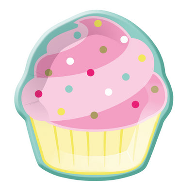 Cupcake Party Platos 8" (x8u)