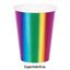 Vasos Rainbow Foil 9oz (x8u)