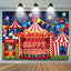 Circo Happy Kids Birthday Party Backdrop (x1u)