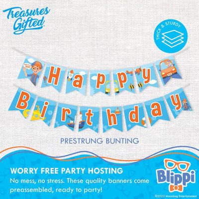 Blippi Birthday Banner - Blippi Party Supplies