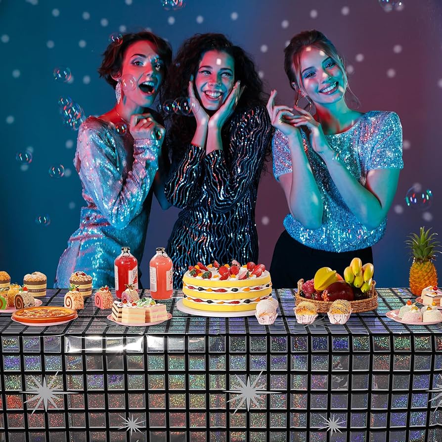 Disco Plastic Tablecover 1pcs