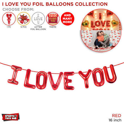 I Love You Banner Foil Balloons