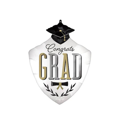 Grad Satin Caps Off Supershape Balloon