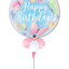 Bubble Balloon 22" Birthday Soft Butterfly (Qualatex)
