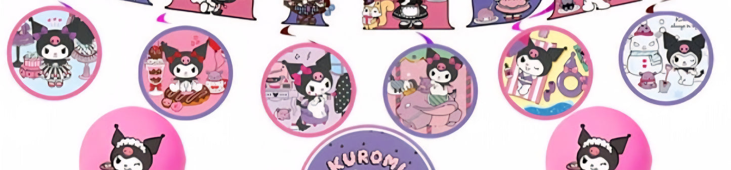 Kuromi Birthday Decoration - Swirl (x1u)