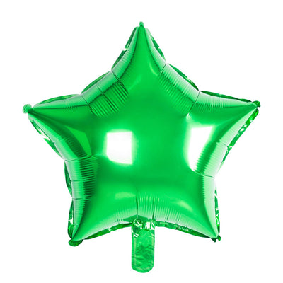 Star Green Foil Balloon 18"