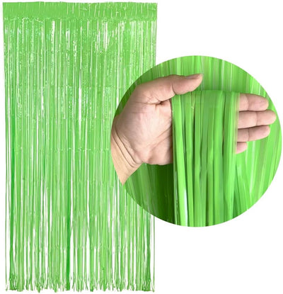 Foil Curtain Lime Green 3ft x 8ft