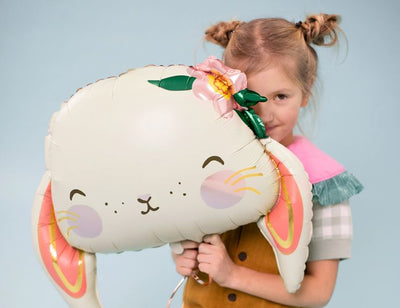 Cute Rabbit Head Foil Balloons